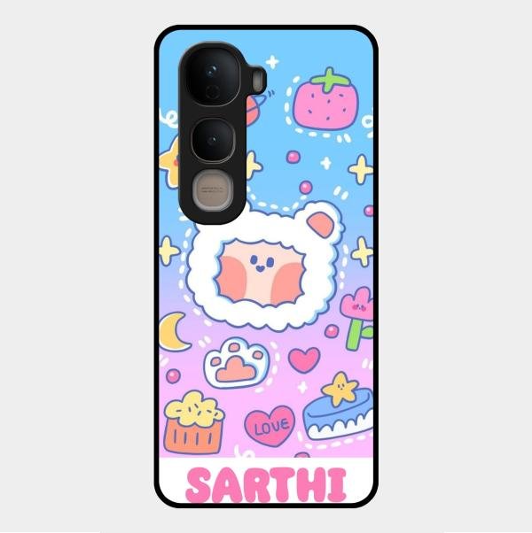 Sheep Glossy Metal Case Cover For Vivo Y400 5G