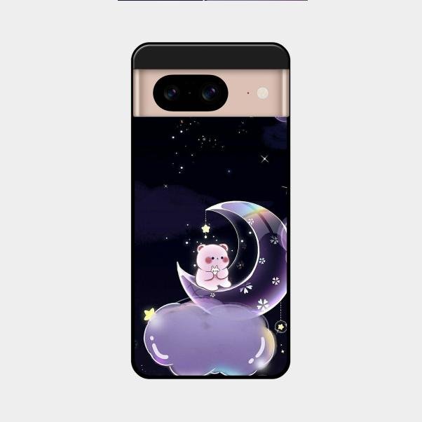 Sky Panda Design Glass Phone Case Cover For Google Pixel 8 5G