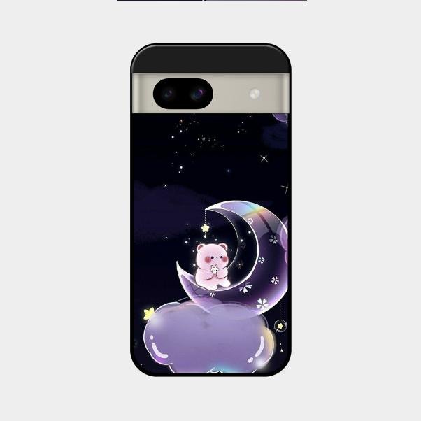 Sky Panda Design Glass Phone Case Cover For Google Pixel 8A 5G