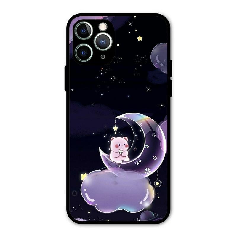 Sky Panda Design Glass Phone Case Cover For iPhone 11 Pro Max