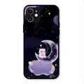 Sky Panda Design Glass Phone Case Cover For iPhone 12