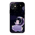 Sky Panda Design Glass Phone Case Cover For iPhone 12