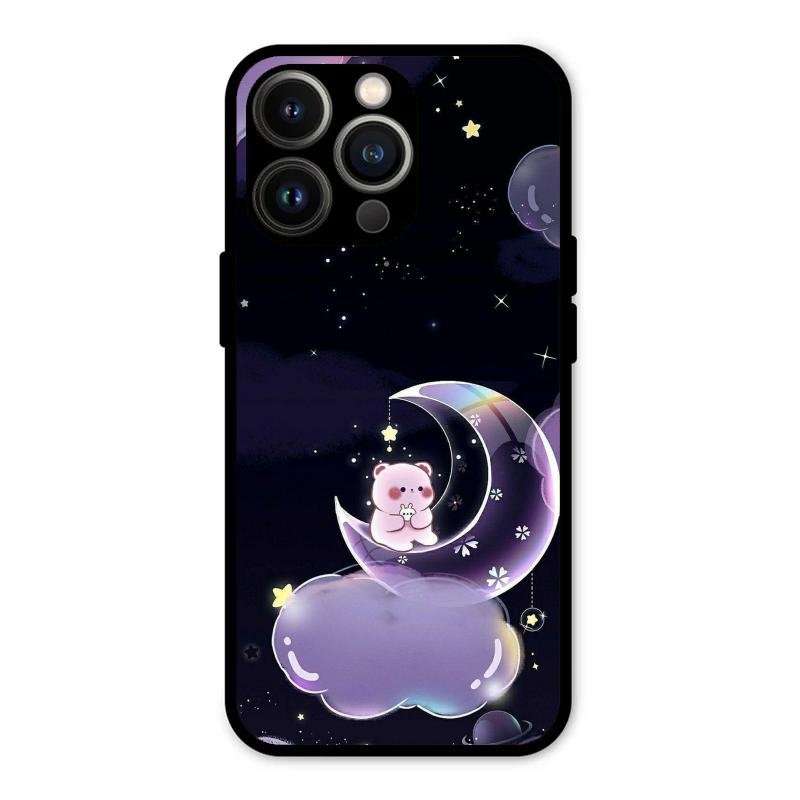 Sky Panda Design Glass Phone Case Cover For iPhone 13 Pro