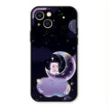 Sky Panda Design Glass Phone Case Cover For iPhone 13