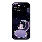Sky Panda Design Glass Phone Case Cover For iPhone 13