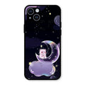 Sky Panda Design Glass Phone Case Cover For iPhone 14 Plus