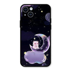 Sky Panda Design Glass Phone Case Cover For iPhone 14 Plus