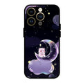Sky Panda Design Glass Phone Case Cover For iPhone 14 Pro