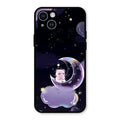 Sky Panda Design Glass Phone Case Cover For iPhone 14