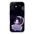 Sky Panda Design Glass Phone Case Cover For iPhone 16 Plus