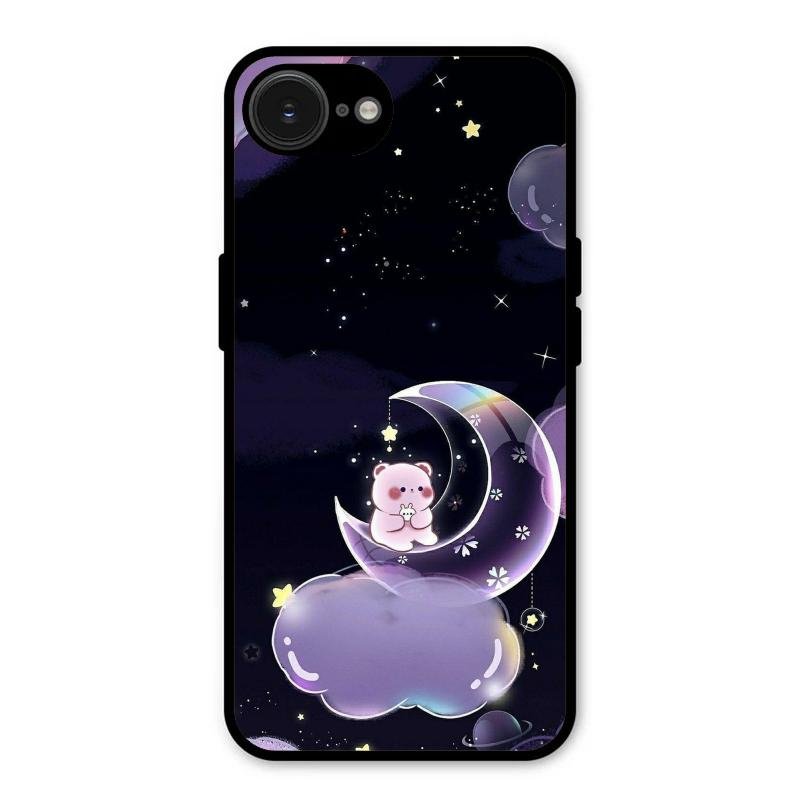 Sky Panda Design Glass Phone Case Cover For iPhone 16e