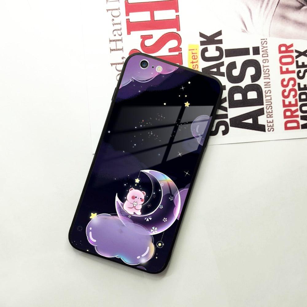Sky Panda Design Glass Phone Case Cover For iPhone - ShopOnCliQ