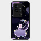 Sky Panda Design Glass Phone Case Cover For Iqoo 11 5G