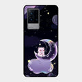 Sky Panda Design Glass Phone Case Cover For Iqoo 9 5G