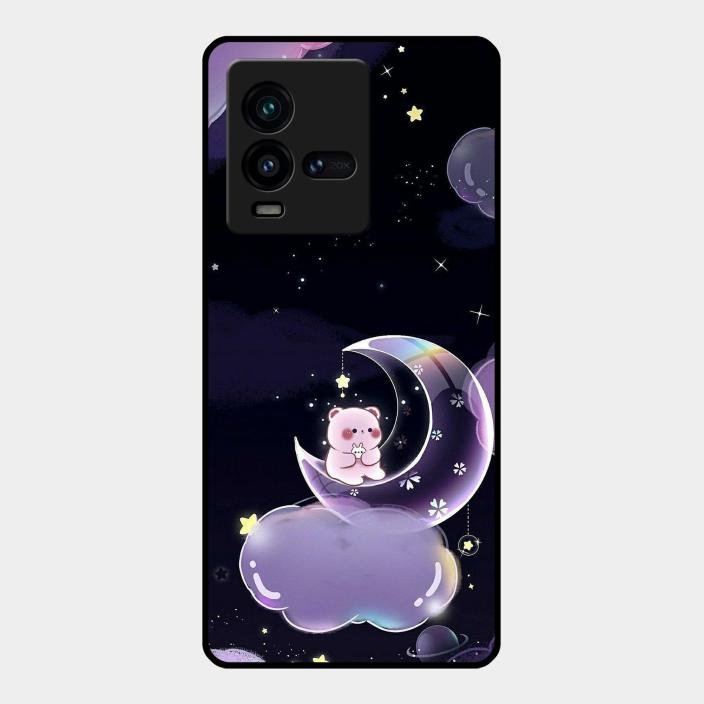 Sky Panda Design Glass Phone Case Cover For Iqoo 9T 5G