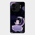 Sky Panda Design Glass Phone Case Cover For Iqoo Neo 10R 5G