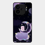 Sky Panda Design Glass Phone Case Cover For Iqoo Neo 10R 5G