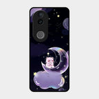 Sky Panda Design Glass Phone Case Cover For Iqoo Z10R