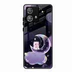 Sky Panda Design Glass Phone Case Cover For Motorola Edge 40 5G