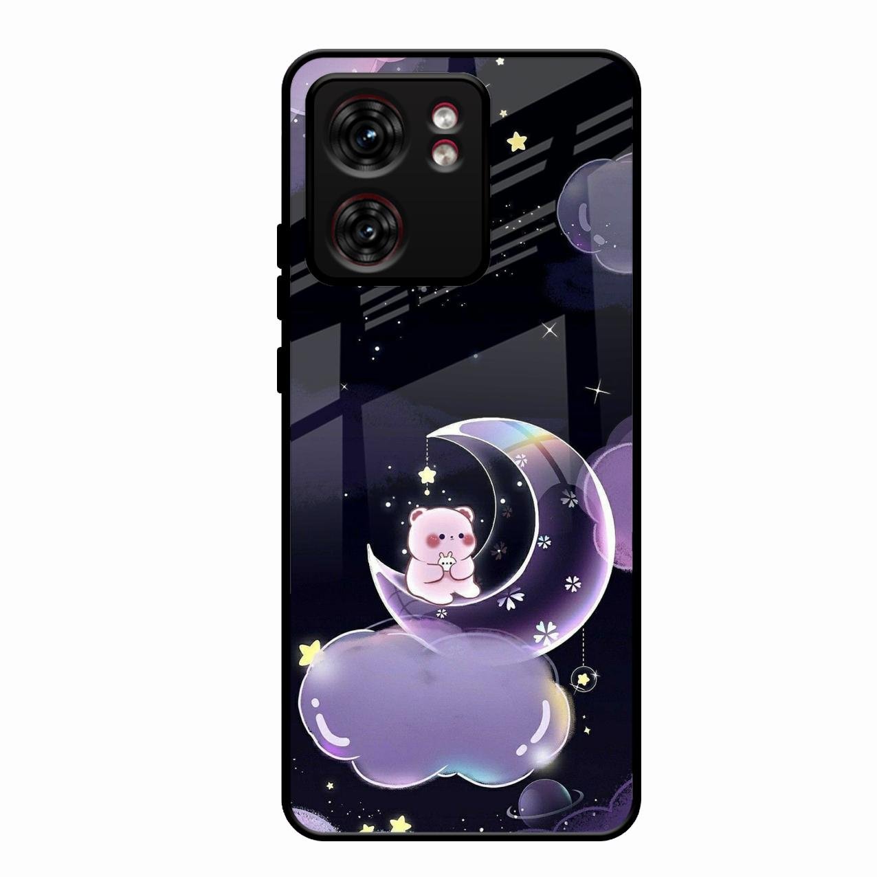 Sky Panda Design Glass Phone Case Cover For Motorola Edge 40
