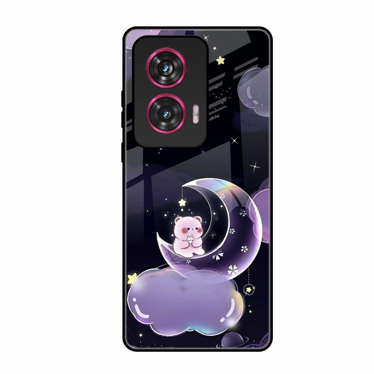 Sky Panda Design Glass Phone Case Cover For Motorola Edge 50 Fusion 5G