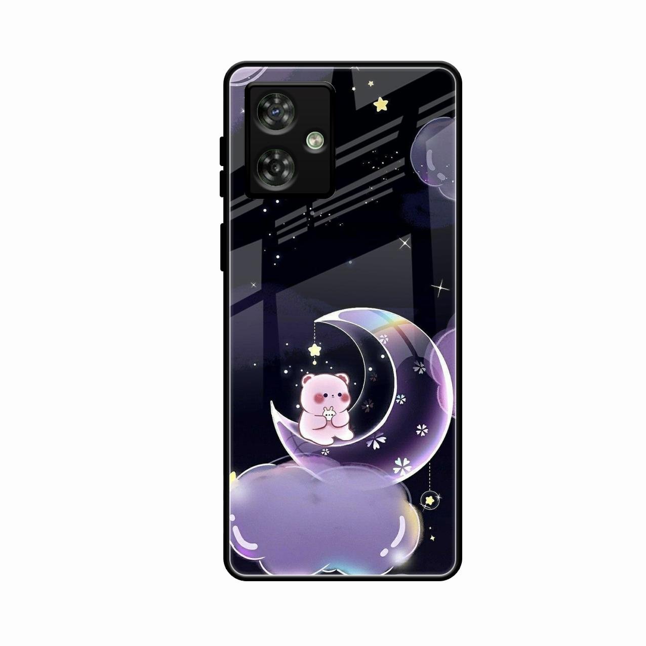 Sky Panda Design Glass Phone Case Cover For Motorola G54 5G