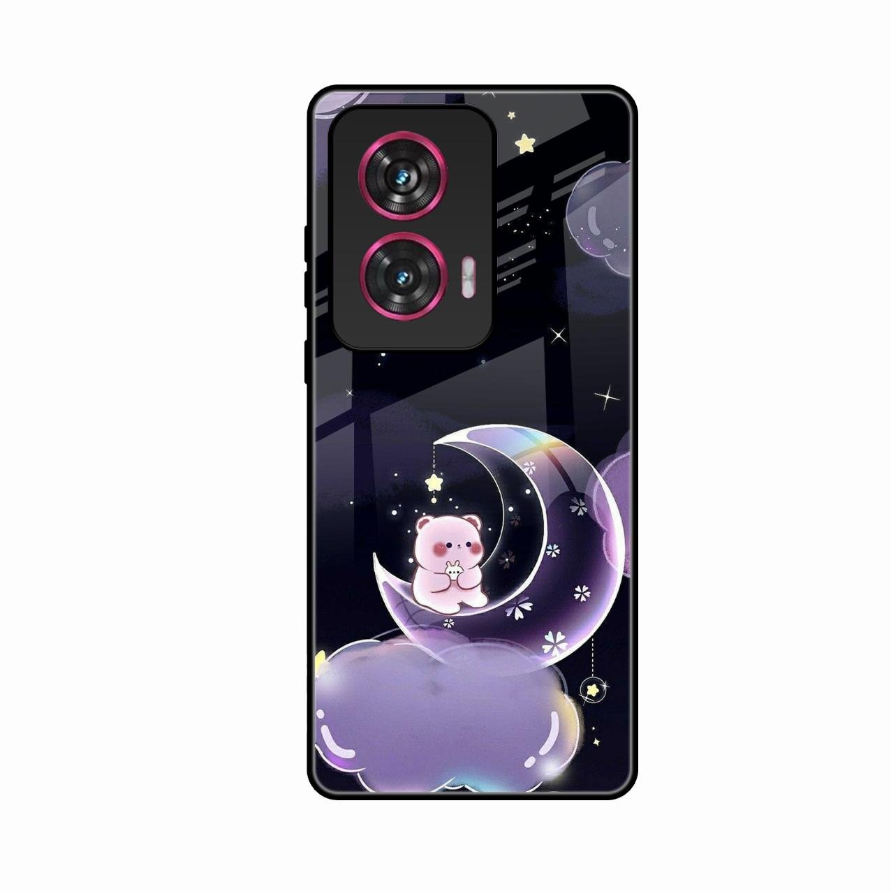 Sky Panda Design Glass Phone Case Cover For Motorola G85 5G