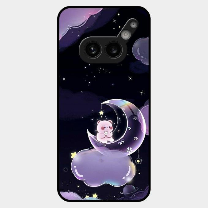 Sky Panda Design Glass Phone Case Cover For Nothing Phone 2A Plus