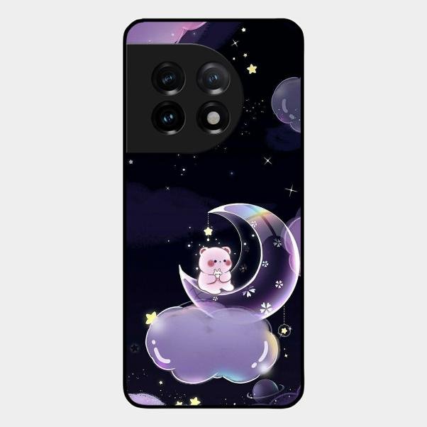 Sky Panda Design Glass Phone Case Cover For Oneplus 11 5G