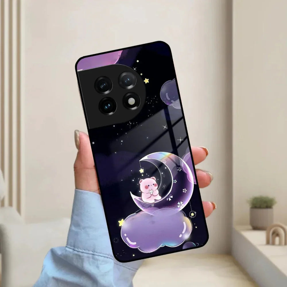 Sky Panda Design Glass Phone Case Cover For OnePlus - ShopOnCliQ