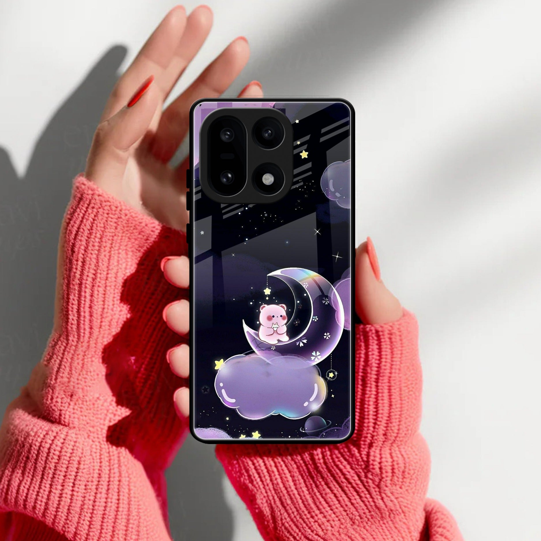 Sky Panda Design Glass Phone Case Cover For OnePlus 15 5G
