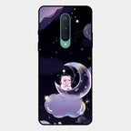 Sky Panda Design Glass Phone Case Cover For Oneplus 8