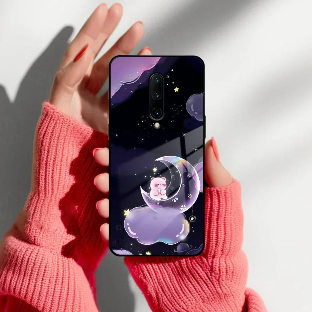 Sky Panda Design Glass Phone Case Cover For OnePlus - ShopOnCliQ