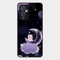 Sky Panda Design Glass Phone Case Cover For Oneplus 9 5G