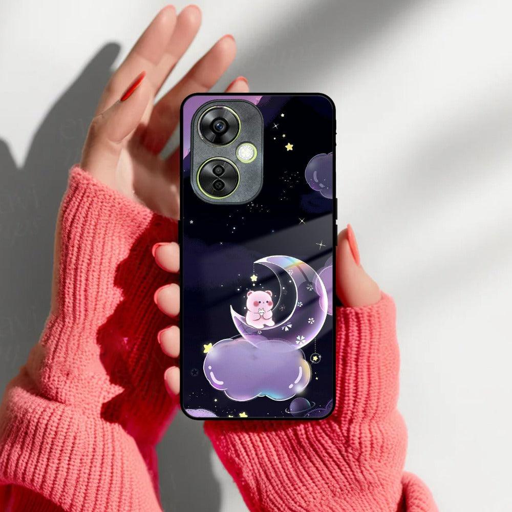 Sky Panda Design Glass Phone Case Cover For OnePlus