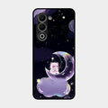 Sky Panda Design Glass Phone Case Cover For Oppo A5 5G