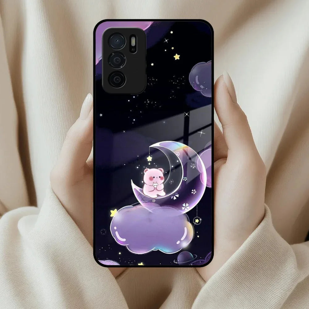 Sky Panda Design Glass Phone Case Cover For Oppo - ShopOnCliQ