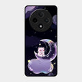 Sky Panda Design Glass Phone Case Cover For Oppo F27 Pro Plus 5G