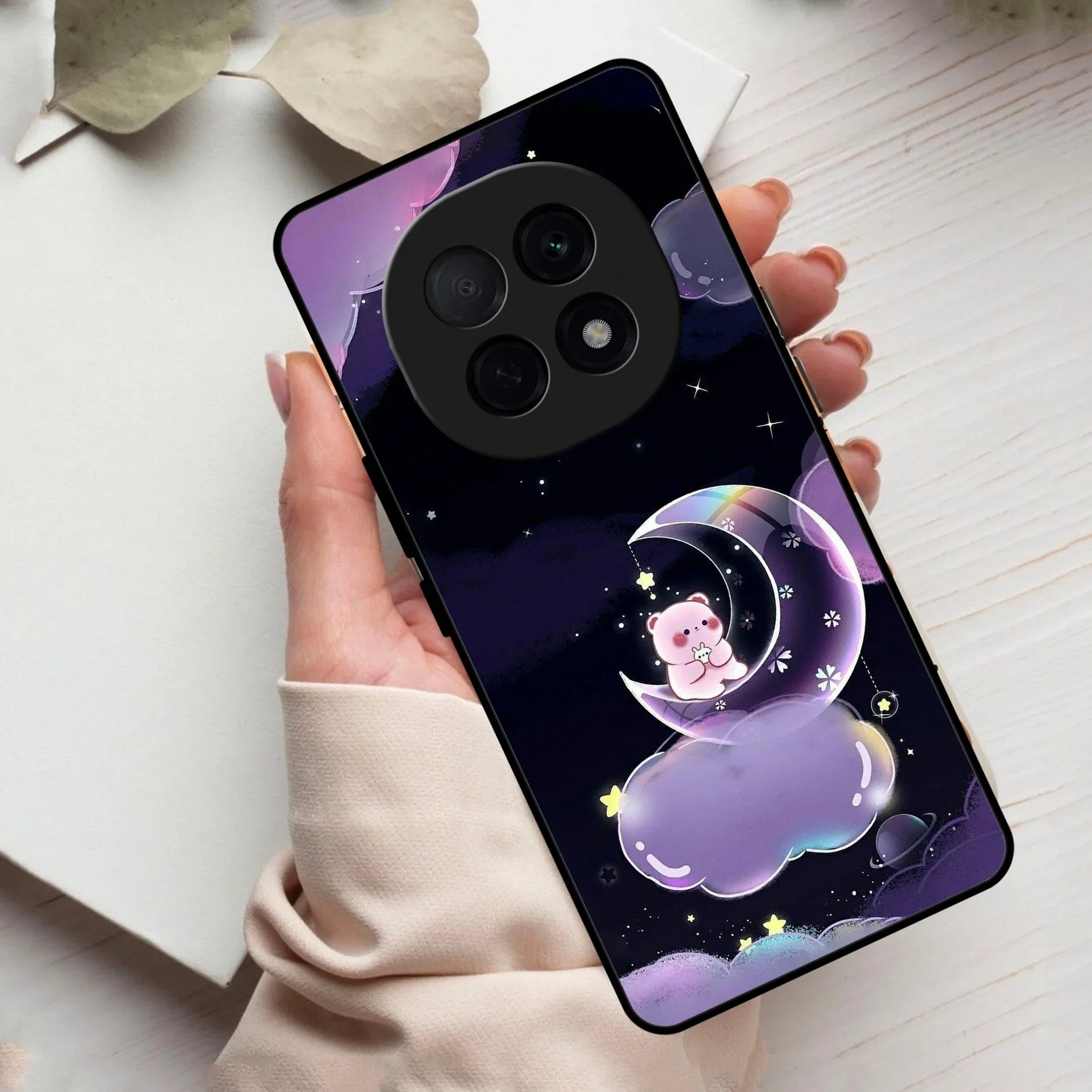 Sky Panda Design Glass Phone Case Cover For Oppo - ShopOnCliQ