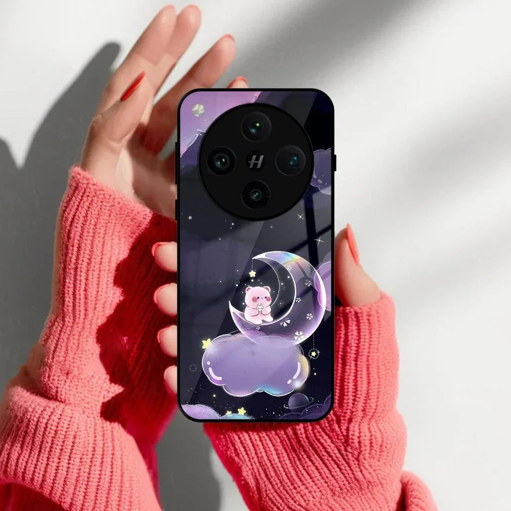 Sky Panda Design Glass Phone Case Cover For Oppo - ShopOnCliQ