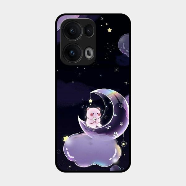Sky Panda Design Glass Phone Case Cover For Oppo Reno 13 Pro 5G