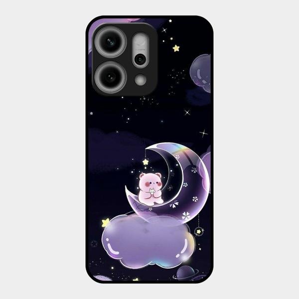 Sky Panda Design Glass Phone Case Cover For Oppo Reno 14 Pro 5G