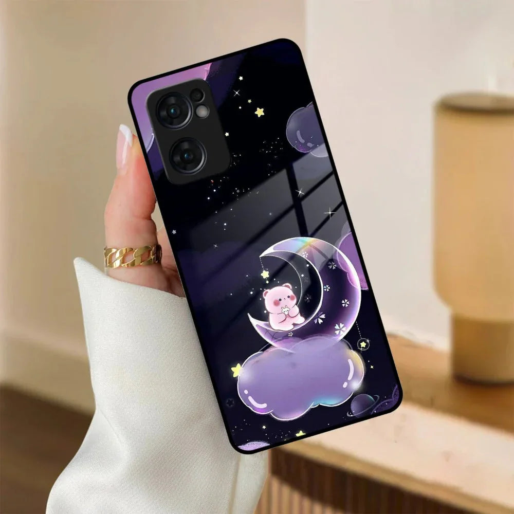Sky Panda Design Glass Phone Case Cover For Oppo - ShopOnCliQ