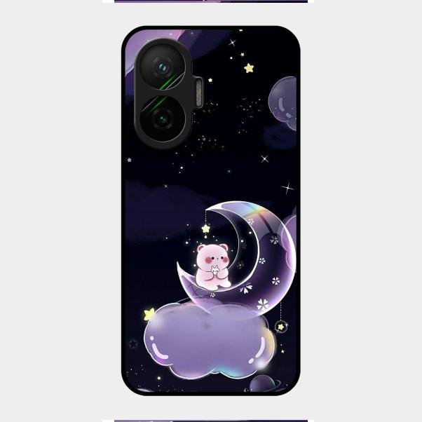Sky Panda Design Glass Phone Case Cover For Poco F7 5G