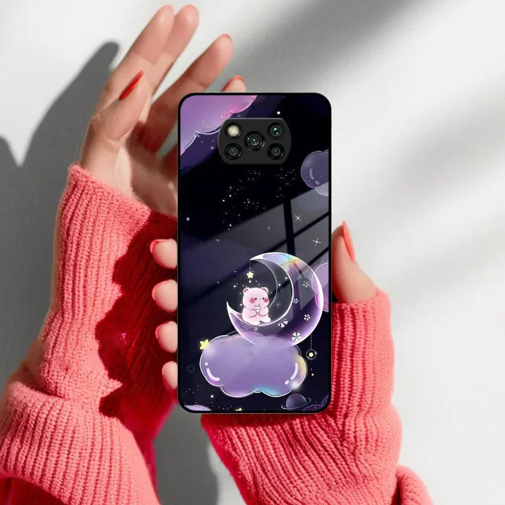 Sky Panda Design Glass Phone Case Cover For POCO - ShopOnCliQ