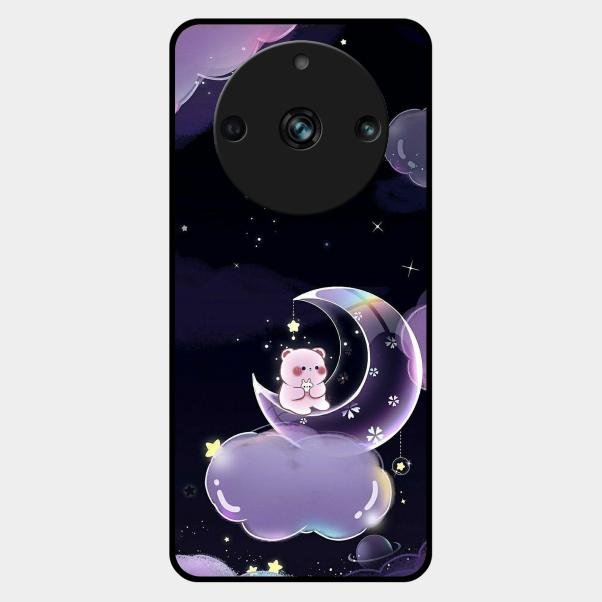 Sky Panda Design Glass Phone Case Cover For Realme 11 Pro Plus 5G