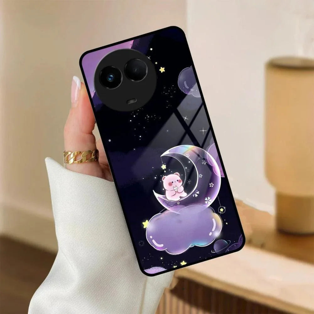 Sky Panda Design Glass Phone Case Cover For Realme/Narzo - ShopOnCliQ