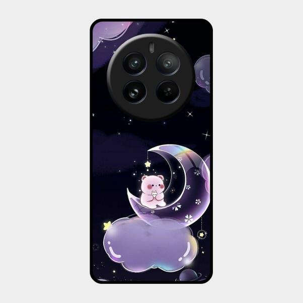 Sky Panda Design Glass Phone Case Cover For Realme 12 Pro 5G