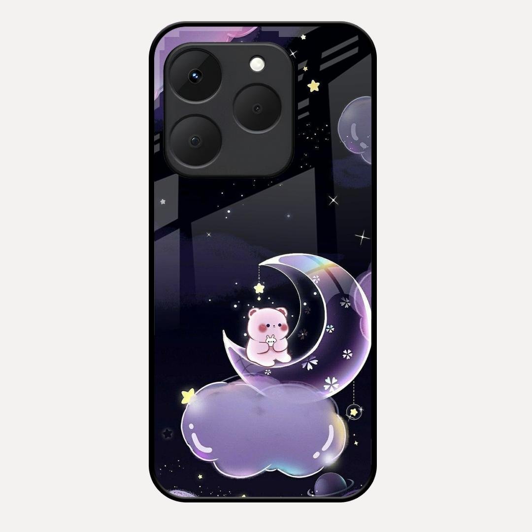 Sky Panda Design Glass Phone Case Cover For Realme 15T 5G