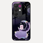 Sky Panda Design Glass Phone Case Cover For Realme 15X 5G